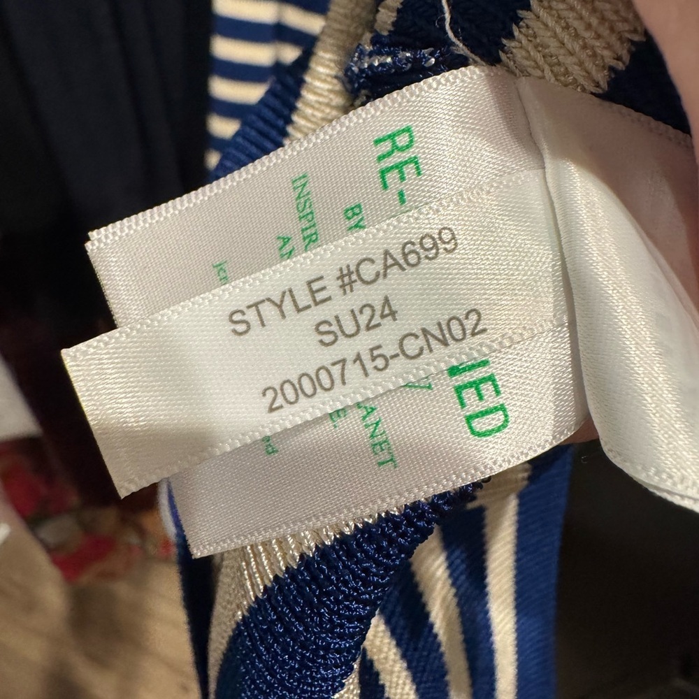 J. Crew Cyan Sweater Dress in Stripe - L (12-14) - Picture 7 of 10